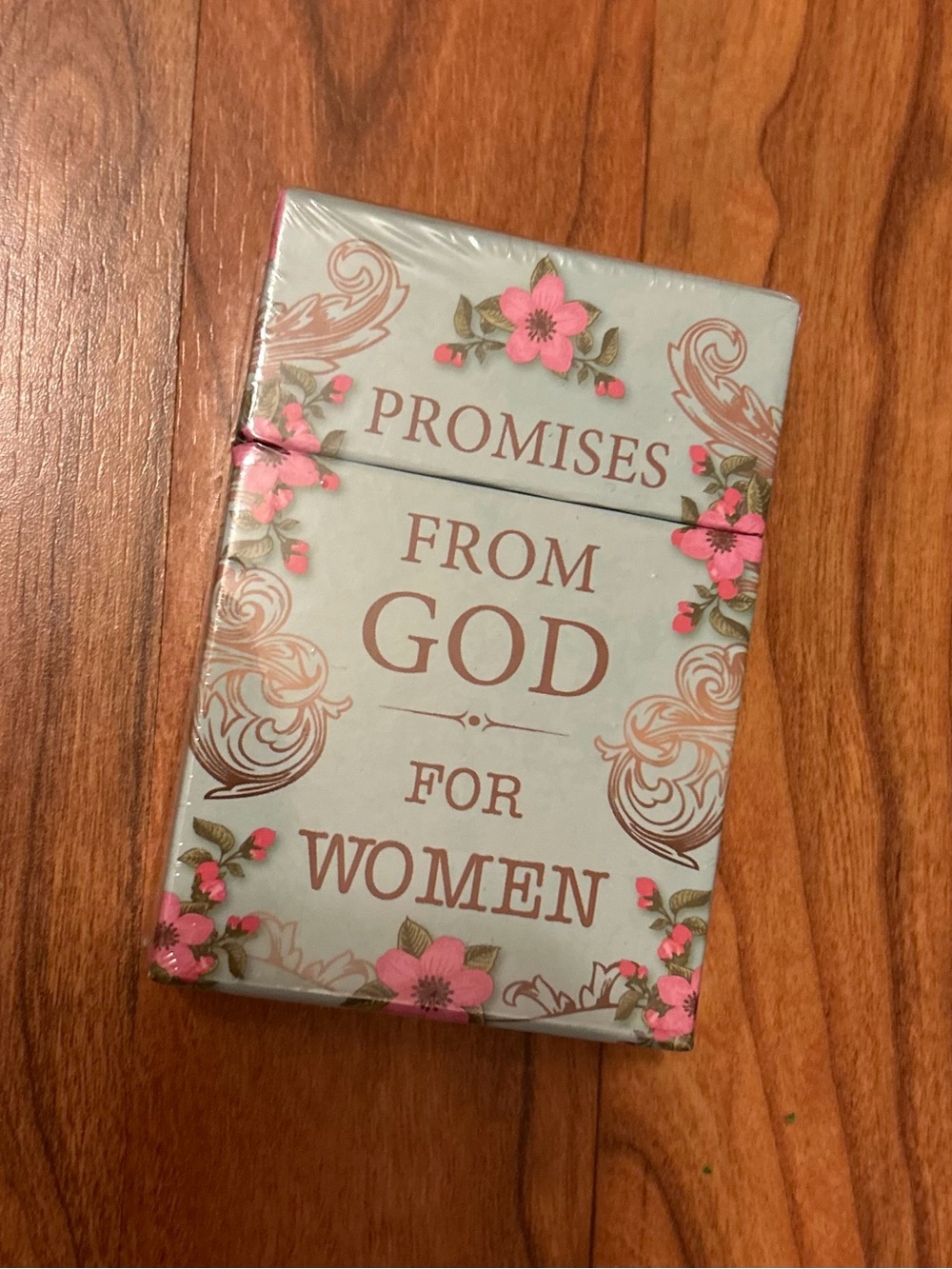 Promises From God For Women - Floral Hardcover Box with cards inside.